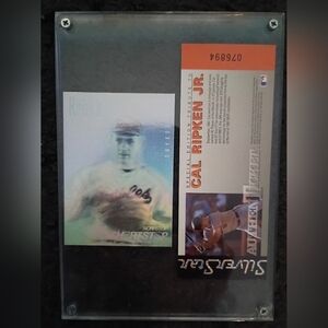 Cal Ripken Jr. Special Edition Tribute Baseball Card And Authenticket Orioles